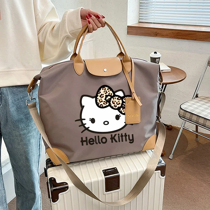 Hello Kitty Kuromi Ladies Travel Bag Large Capacity Women\'s Handbag Waterproof Fashion Gym Bag Luggage Bag Shoulderbag Gift