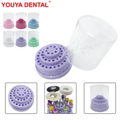 1Pcs 48 Holes Dental Sterilization Instrument Box Holder Bur Drill Disinfection Box Burs Block Case Dentistry Lab Placement Box