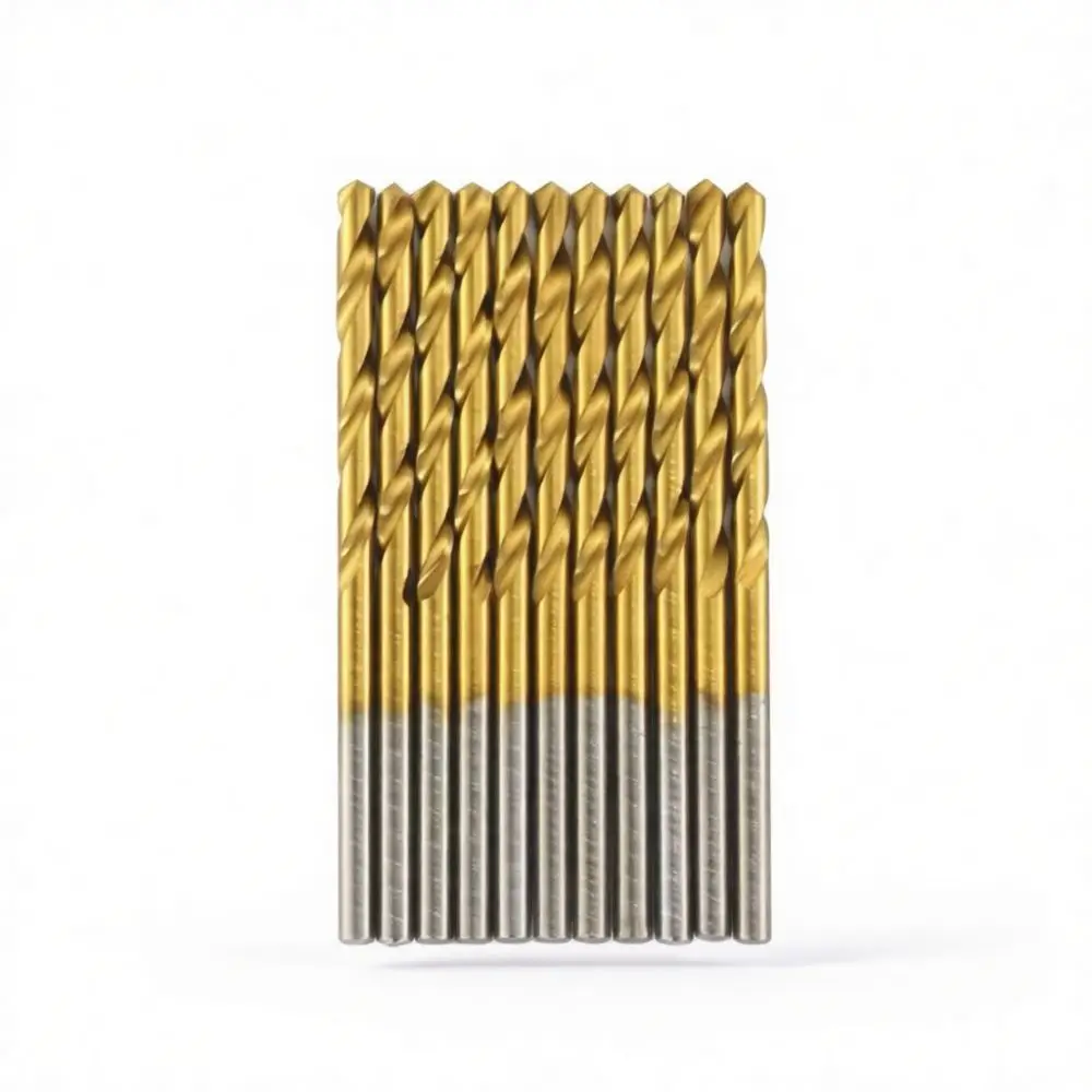 13 Drill Bit Set Professional Twist Drills Straight Shank Bits For Precise Hole Drilling Wood Metal Plastic Workshop