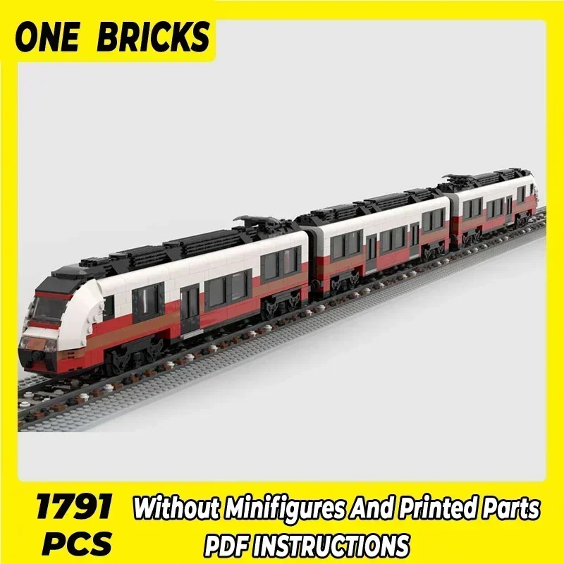 

Технический Moc Bricks Модель автомобиля Американский региональный городской поезд Модульные строительные блоки Подарки Игрушки для детей Наборы для самостоятельной сборки