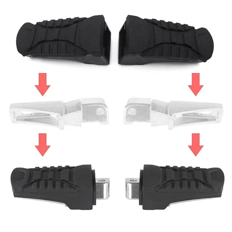Authentic Motorcycle Rear Footpegs Plate Footrest Rubber Pad Cover For BMW R1200GS ADV 2014-2019 LC 2013-2019 R1250GS Parts Acce