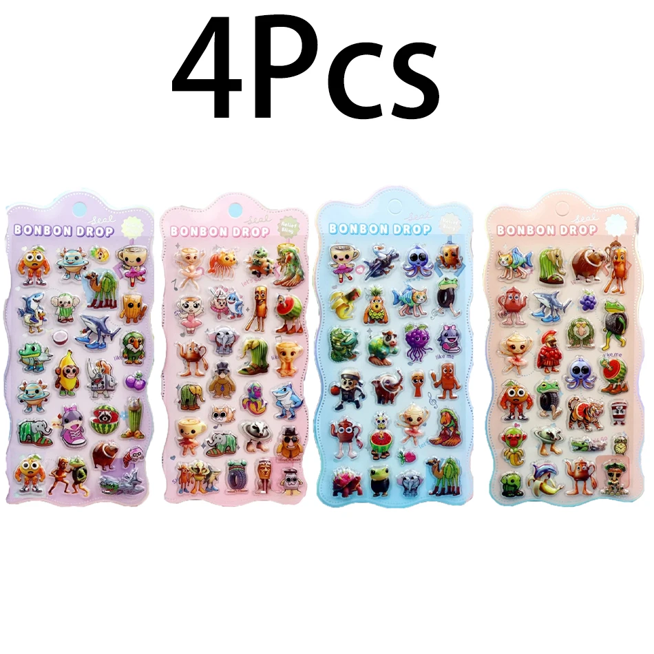 ملصقات الإغاثة ثلاثية الأبعاد تونغ تونغ الصحور Tralalero Tralala ملصقات مقاوم للماء ملصقات الزخرفية لطيف Casesdiy لعبة هدية