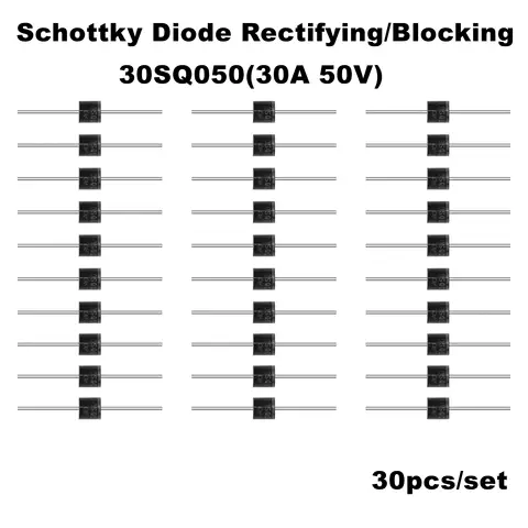 30 개/몫 30SQ050 쇼트키 다이오드 정류/차단 30A 50V 태양 전지 패널 병렬 역류 보호 부품
