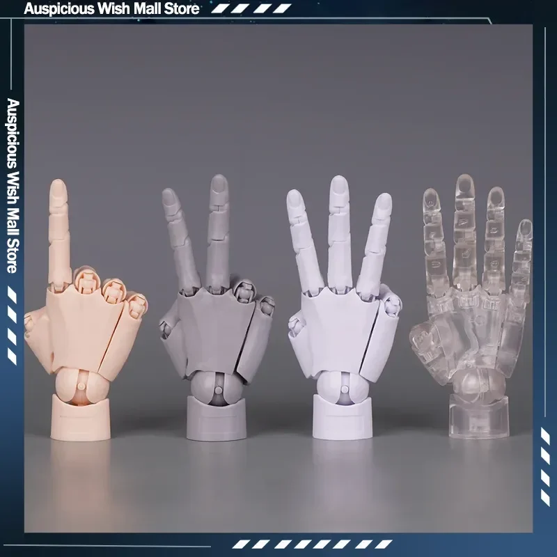 Neues 10,5cm Menschliches Handmodell mit Beweglichen Fingergelenken 1:2 Simulierte Handfläche Schreibtisch-Deko Überraschungs-Blindbox
