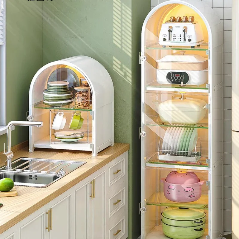 Pots and pans arched storage cabinet