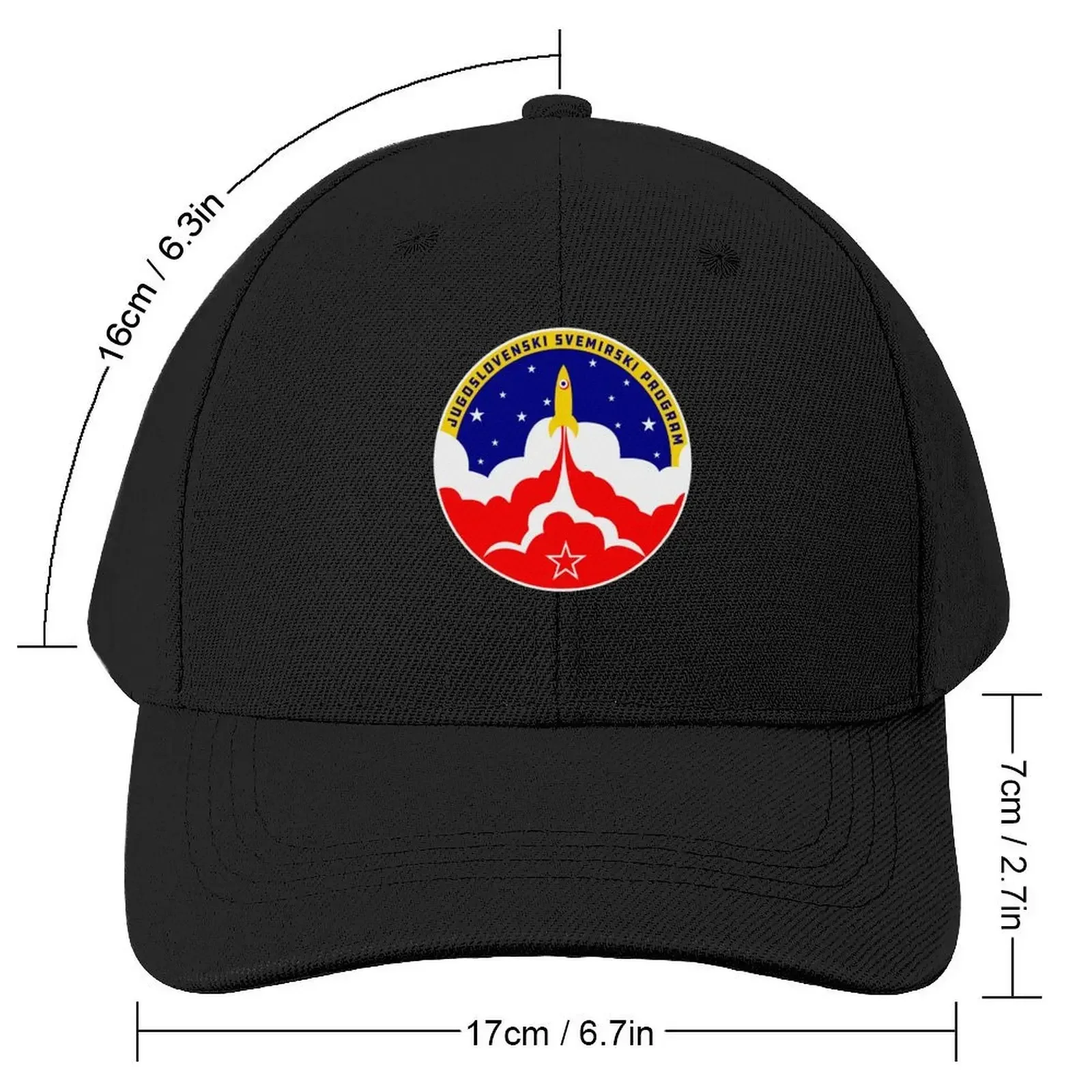 Jugoslovenski Svemirski Program Yugoslav Space Race Baseball Cap Fashion Beach sun hat Golf Wear Sun Hats For Women Men's