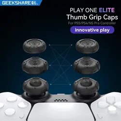 GeekShare Thumb Grip Caps for Playstation 5 Controller, Thumbsticks Cover Set for Switch Pro Controller and PS4 PS5 Controller
