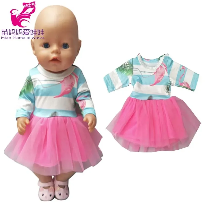 17 Inch Búp Bê Nhảy Đầm Cho 40Cm Bebe Sinh Ra Quần Áo Búp Bê Quần Cho Búp Bê Bé Gái Năm Mới quà Tặng