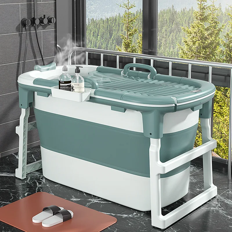 

Folding bath tub Adult bath bucket heightened and lengthened