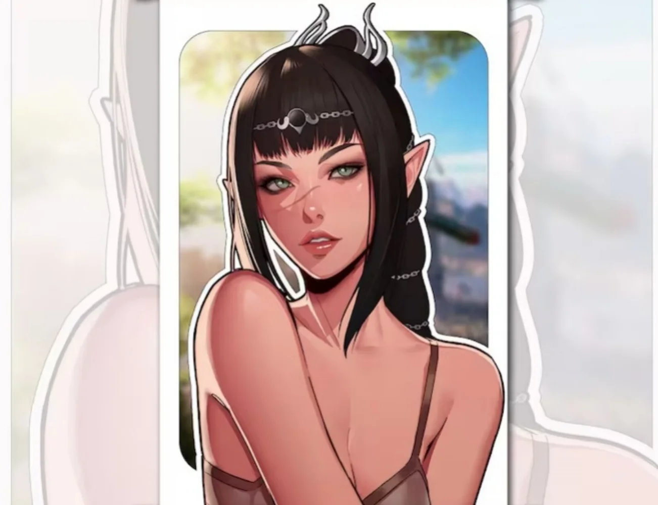 

Baldur's Gate 3 Shadowheart Scroll Poster - Anime Wall Art, Vintage Style, Game Fan Decor, Home Room Hanging