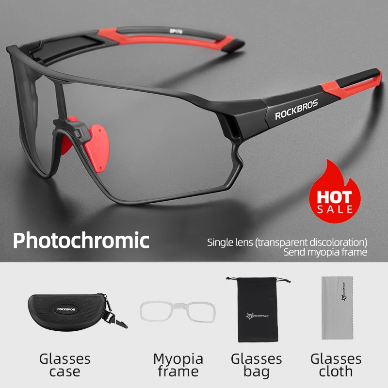 ROCKBROS Radfahren Brille Photochrome MTB Rennrad Brille UV400 Schutz Sonnenbrille Outdoor Brillen Sport Brille Ausrüstung 6