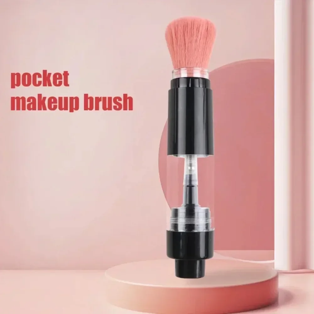 Refillable Powder Brush Cosmetic Powder Brushes Multi-functional Push-on Spray Powder Brush Foundation Blush Brush Makeup Tools