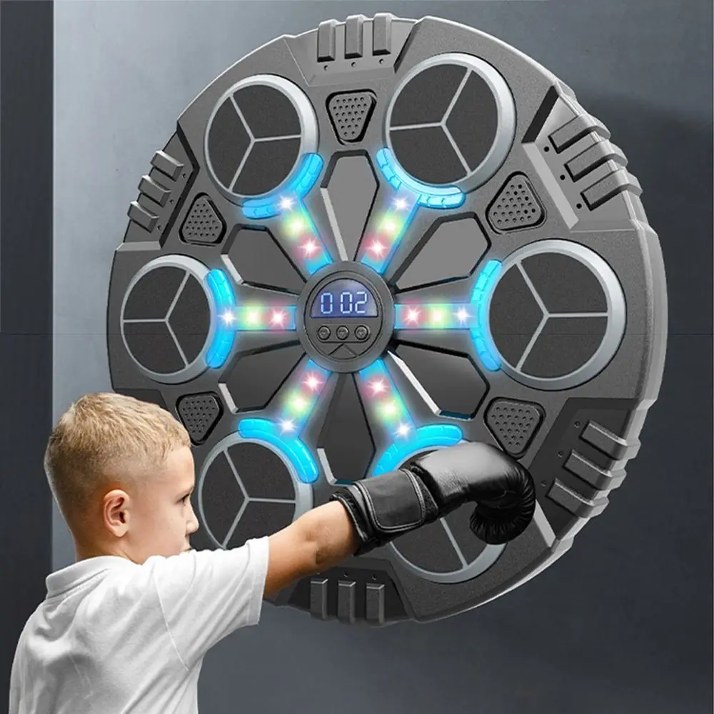 

Bluetooth Connection Smart Music Boxing Machine Noise Reduction Wall Mounted Boxing Electronic Target with Boxing Gloves