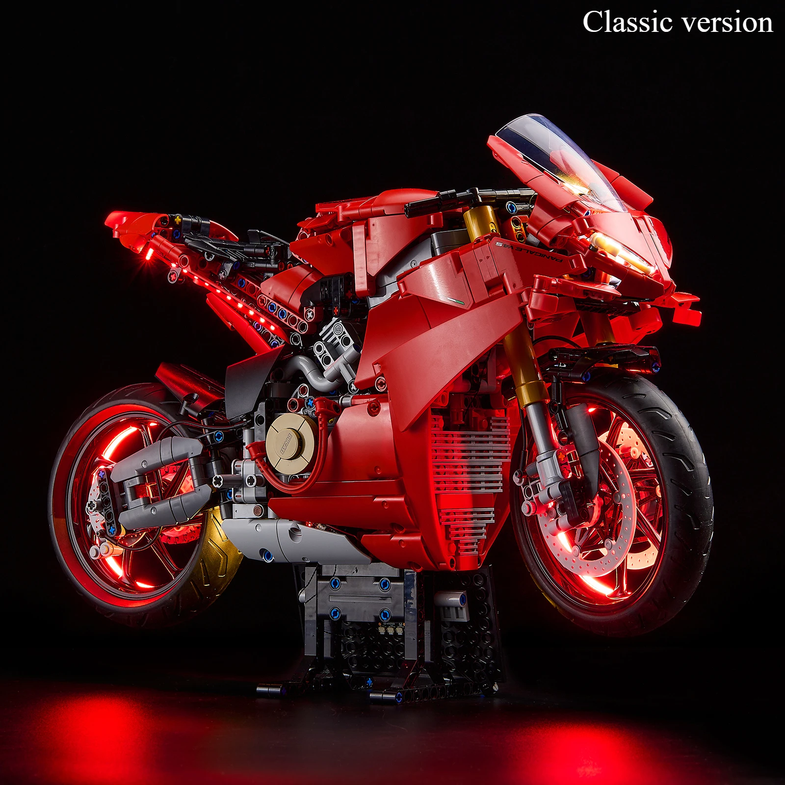 LED-Beleuchtungsset für Ducati Panigale V4 S Motorrad 42202, Bausteine ohne Modell