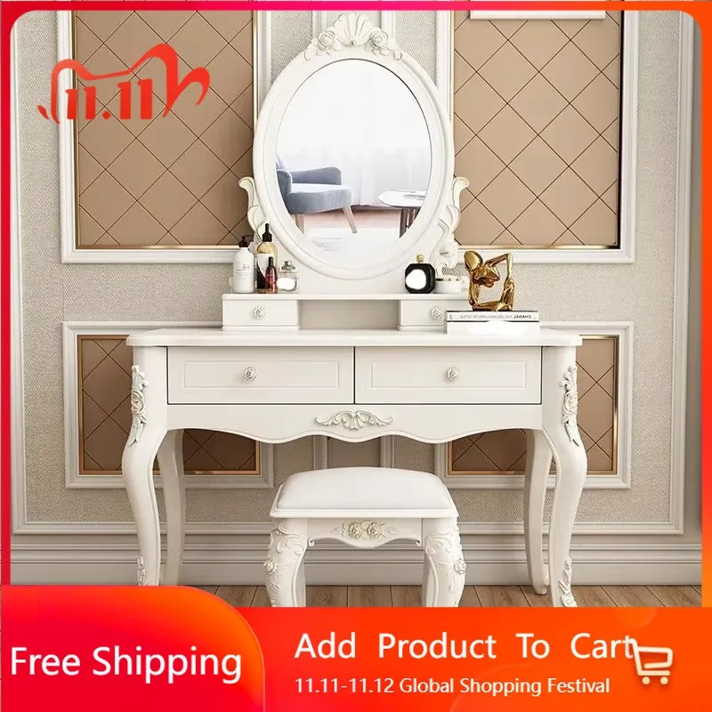 

Modern Storage Vanity Table Luxury Nordic Style European Bedroom Vanity Table Charm European Comoda Pra Quarto Patio Furniture