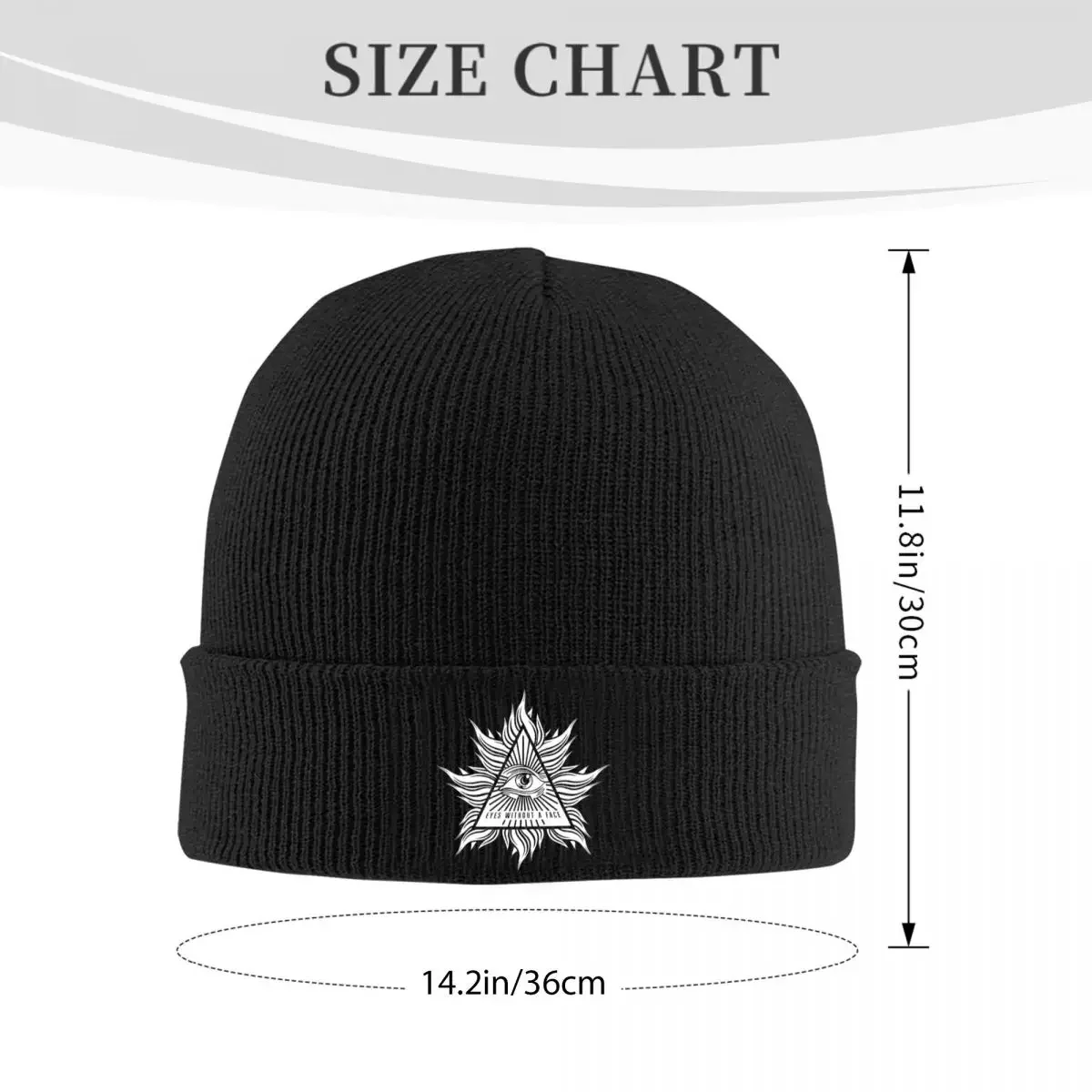 Eyes Without A Face Knitted Caps Women's Men's Beanies Hat Acrylic Freemasonry Astrology Square Compass Warm Melon Cap