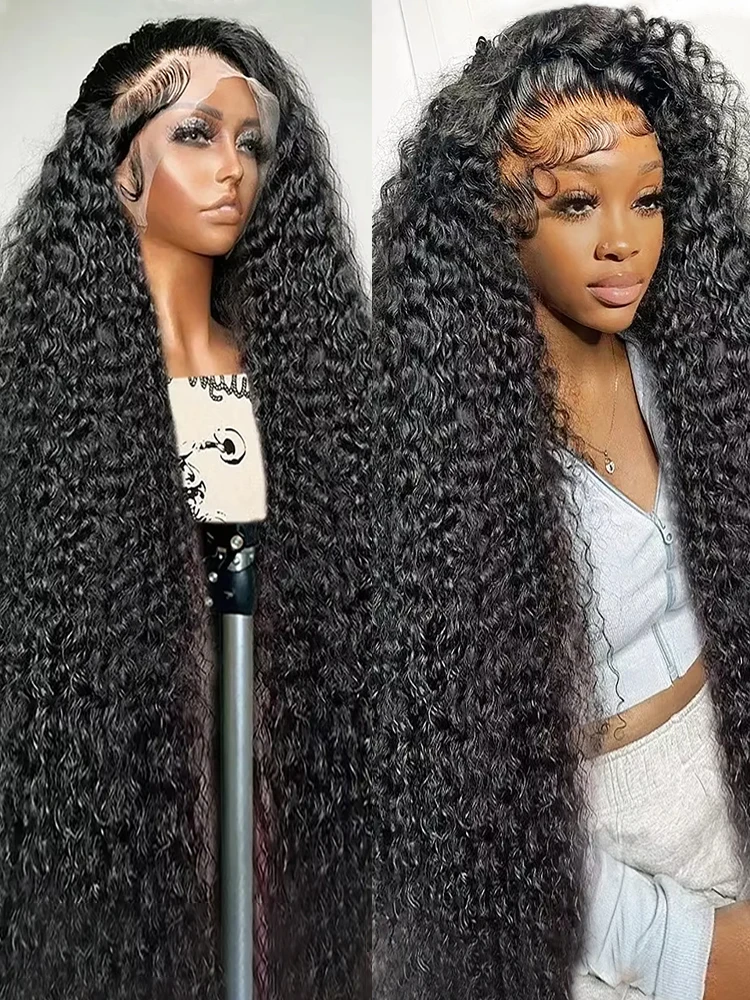 

250% 13x6 HD Парик из натуральных волос на шнуровке Вода Глубокая волна Парик фронтальной части шнурка 100% 30 34 36 дюймов Вьющиеся парики фронта шнурка для женщин Плотность 200