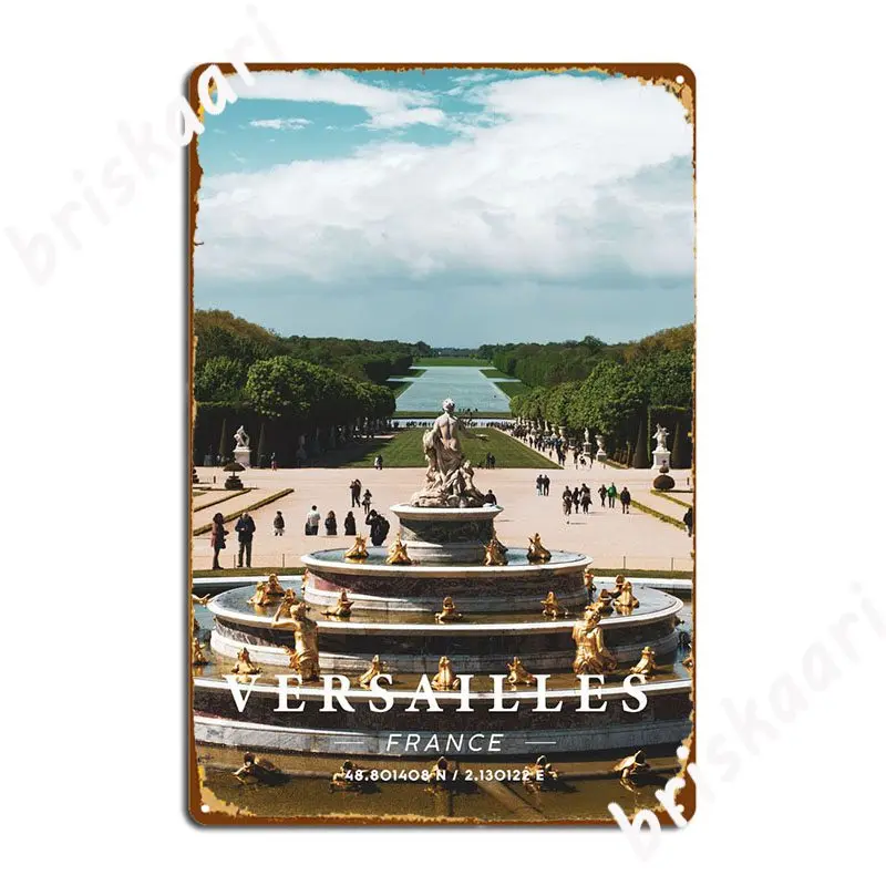 Versailles Coordinate Art Metal Plaque Poster Poster Wall Design Wall Pub Tin Sign Poster