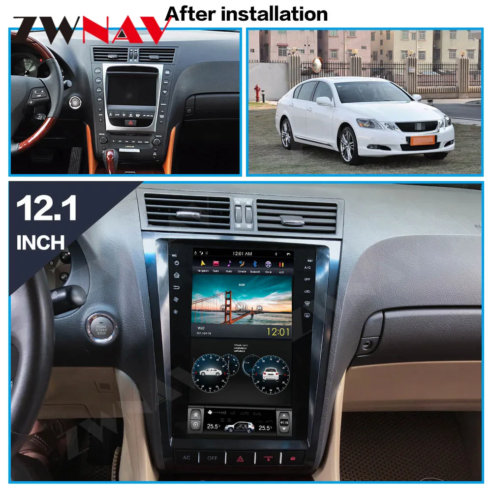 Tesa- Screen Android For Lexus GS GS300 GS350 GS450 GS460 2004 2005 2006 2007 2008 2009 2010 2011 2012 Radio Audio GPS Head Unit