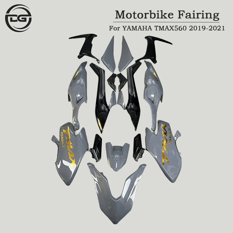 

Motorcycle ABS Full Fairings kit fit For TMAX560 19 20 21 TMAX 560 T-MAX 2019 2020 2021 Bodywork Fairing kits set cement grey