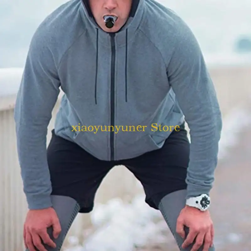 P9JB Portable Lung Capacity Trainer Adjustable Resistance Fitness Trainer High-altitude Training Tool for Outdoor Activities