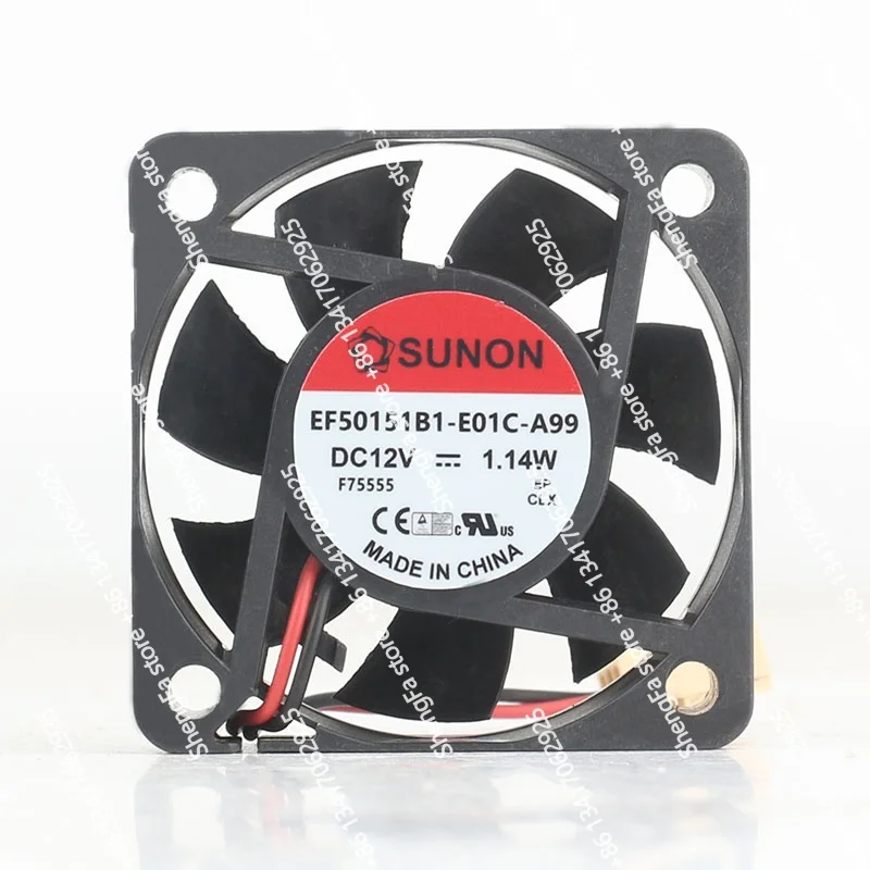 Sunon 5V 24V 48V 5015 5CM 50X50X15MM magnetic suspension Silent chassis EF501511-E01C-A99 cooling fan DC 12V 1.14W