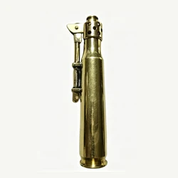 Handcrafted Brass Bullet Shell Retrofit Fuel Oil Lighter Collectible Gift Lighter