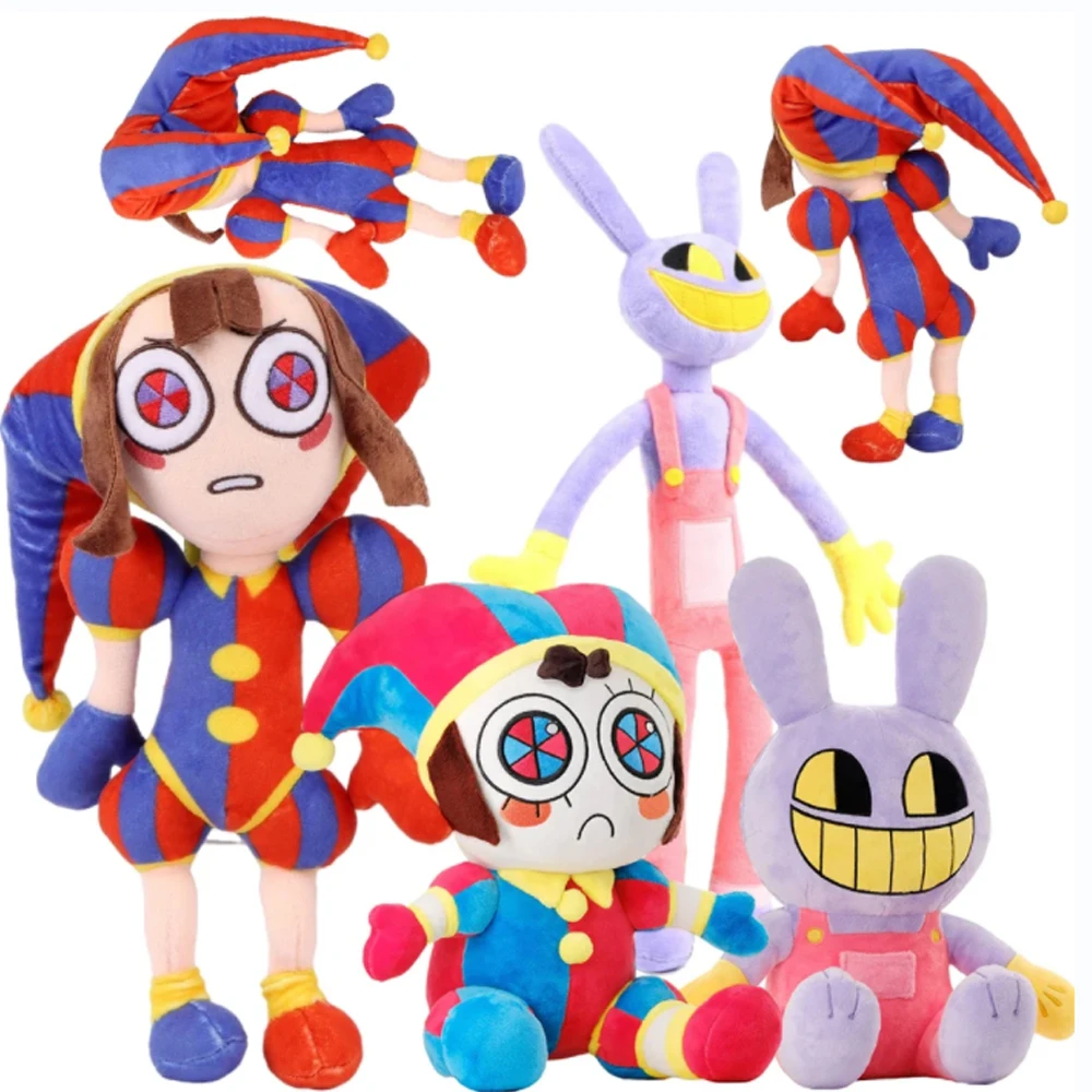 30 Estilos de Brinquedos de Pelúcia Digitais Incríveis, Bonecos de Pelúcia de Palhaço de Circo e Coelho, Brinquedos de Pelúcia Temáticos, Presente para Adultos
