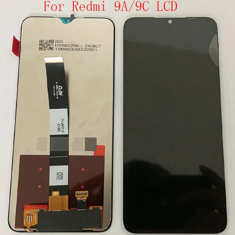 100% przetestowany dla Xiaomi Redmi 9A 9C Wyświetlacz LCD Ekran dotykowy dla Redmi 9C/9A Digitizer Montaż LCD Części zamienne