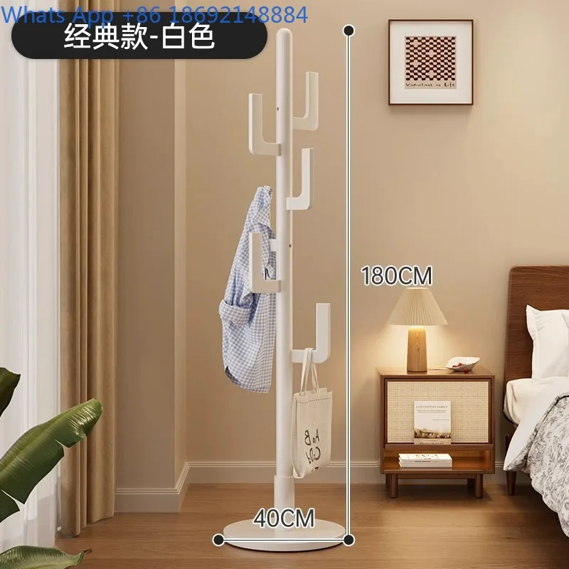 Cactus Coat Rack Round Disc Floor-standing Solid Wood Clothes Rack Thickened Bedroom Coat Rack