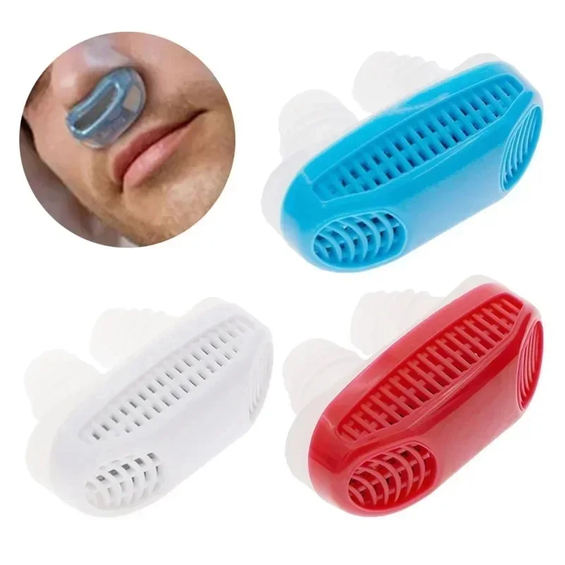 1/2/4Pcs Silicone Anti Snore Device Nasal Dilators Apnea Sleep Aid Stop Snoring Stopper Nose Clip Anti-Snore Clean Air Purifier