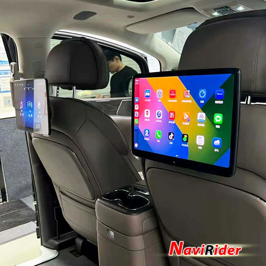 For Denza D9 N9 Z9 Z9GT N8L Rear Seat Entertainment Screen Multimedia Video Player Android Auto Carplay Headrest Monitor Wifi 4G