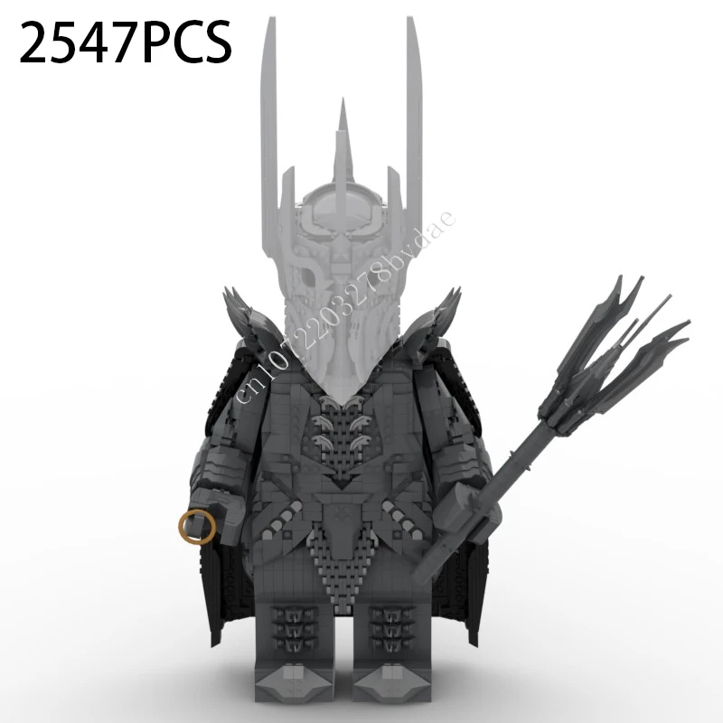 The Lord of the Ring Sauron megafigure Space War Military MOC SpaceShip Battle Model Building Blocks Architecture DIY Model Gift