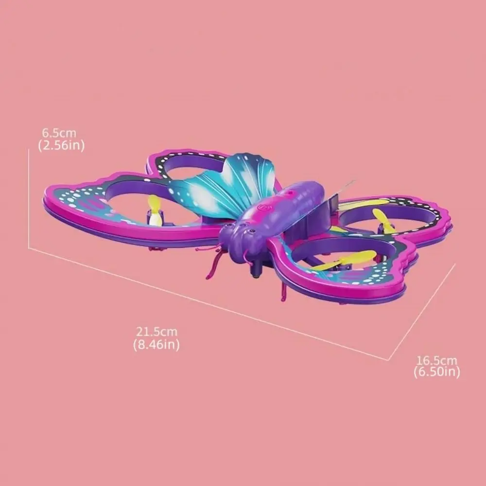 V40グリッターバタフライクアッドコプター飛行機モデルフォームドローンリモートコントロール航空機RC飛行機重力感知ミニドローンおもちゃ