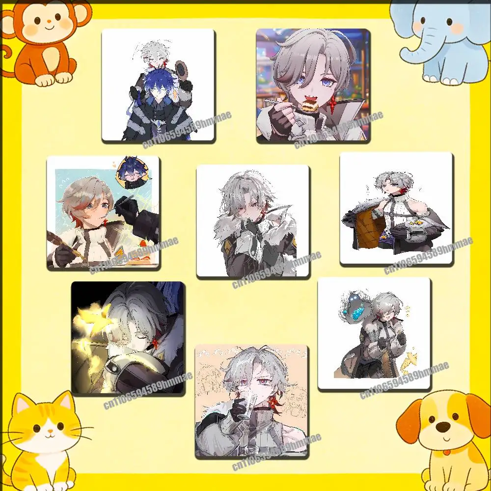 

For Genshin Impact Illuga Refrigerator Magnets Kitchen Fridge Freezer Metal Cabinet Magnetic Card Home Decoration Sticker