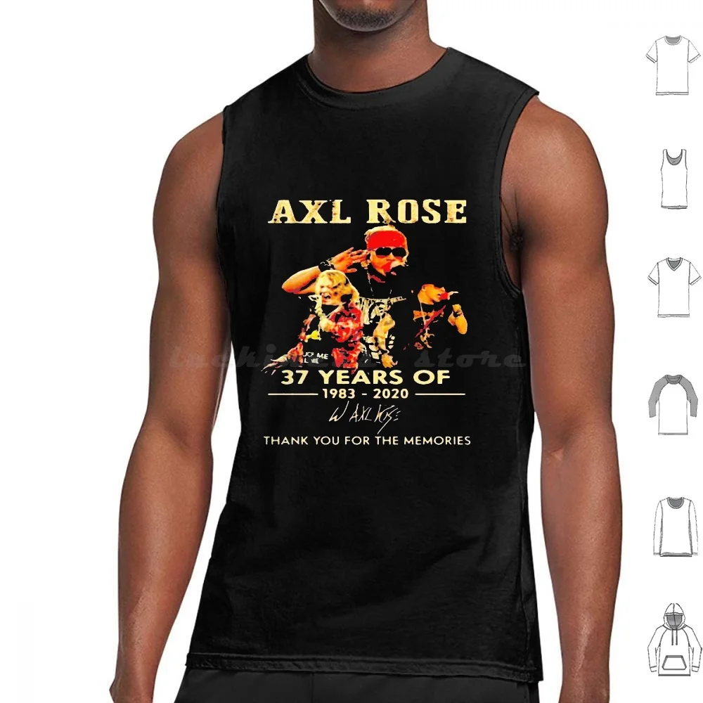 Camisetas sin mangas con estampado de 37 años de 1983 2020, de algodón, Axl Rose Slash Guns N Roses Music Axl Metal Guitar 80 S Gnr Guns And Roses