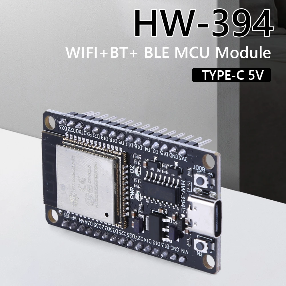 1-10PCS ESP32 WROOM-32 Development Board 5V CH340C WiFi+Bluetooth Ultra-Low Power Consumption SPI Flash 32Mbits Wireless Module