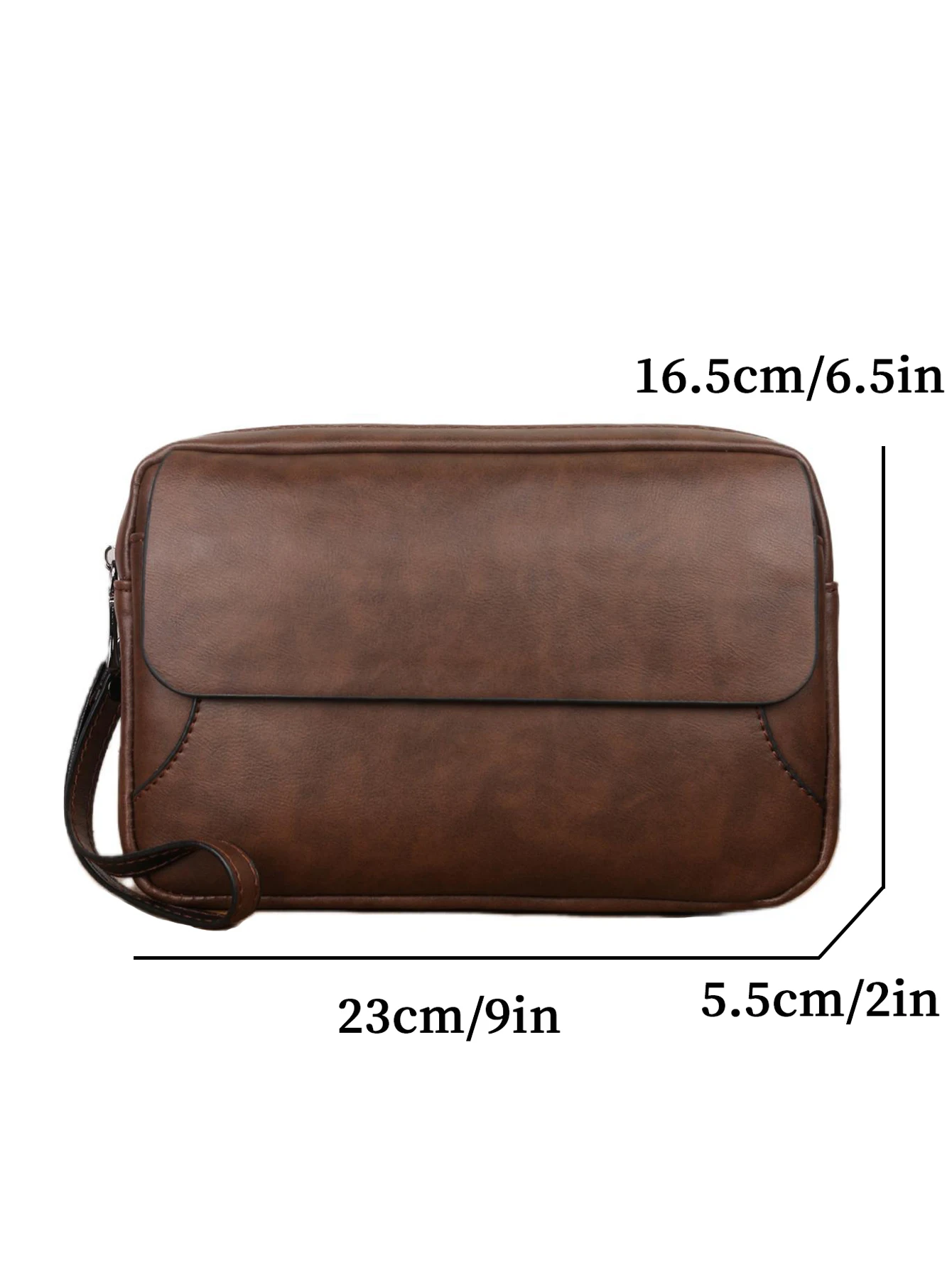 Minimalist Retro Handbag Fashion Business Casual Portable Large Capacity Multifunctional Wristlet Clutch Bag Cell Phone Bag