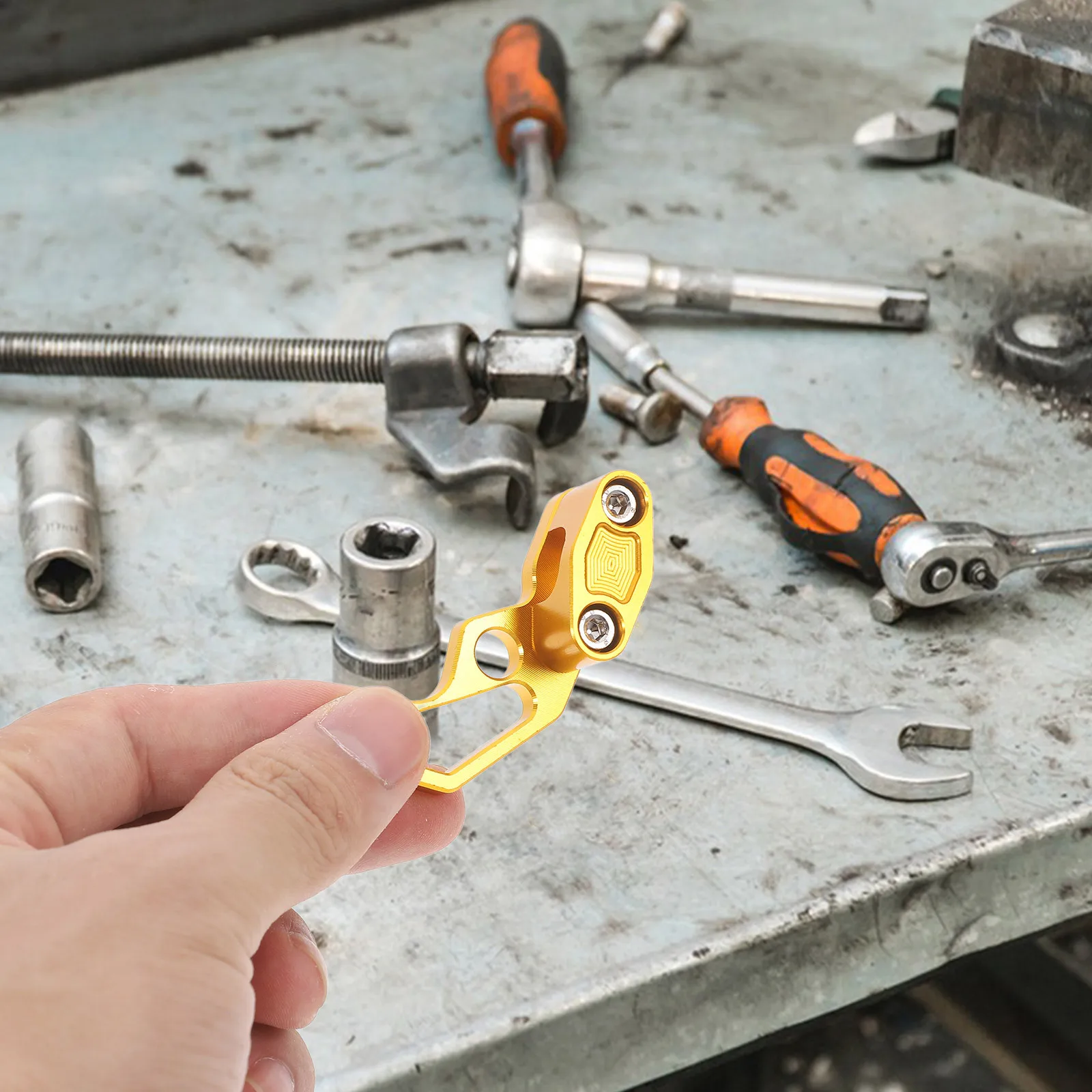 

Brake Line Clamp Motorcycle Aluminum Alloy Cable Clips For Oil Pipe Bracket Hole Line Clamp Motorcycle Brake Cable Clamps