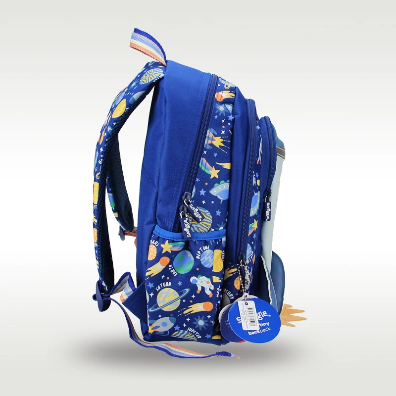 Mochila para crianças, mochila para jardim de infância, foguete azul legal, smiggle original australiano, venda quente, menino, 14"