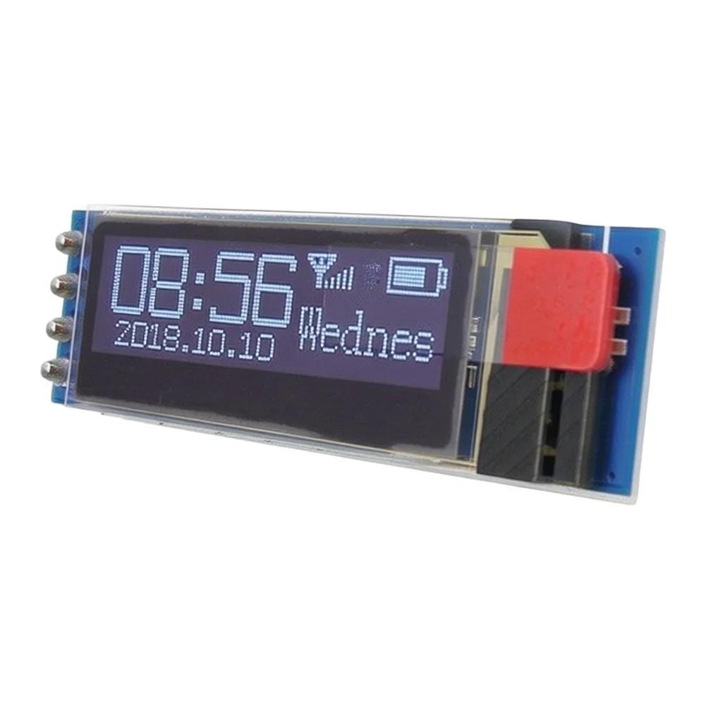 0.91 inch For OLED Display Module with 128x32 Resolution IIC Interface Low Power 0.06W Compatible with and Boards