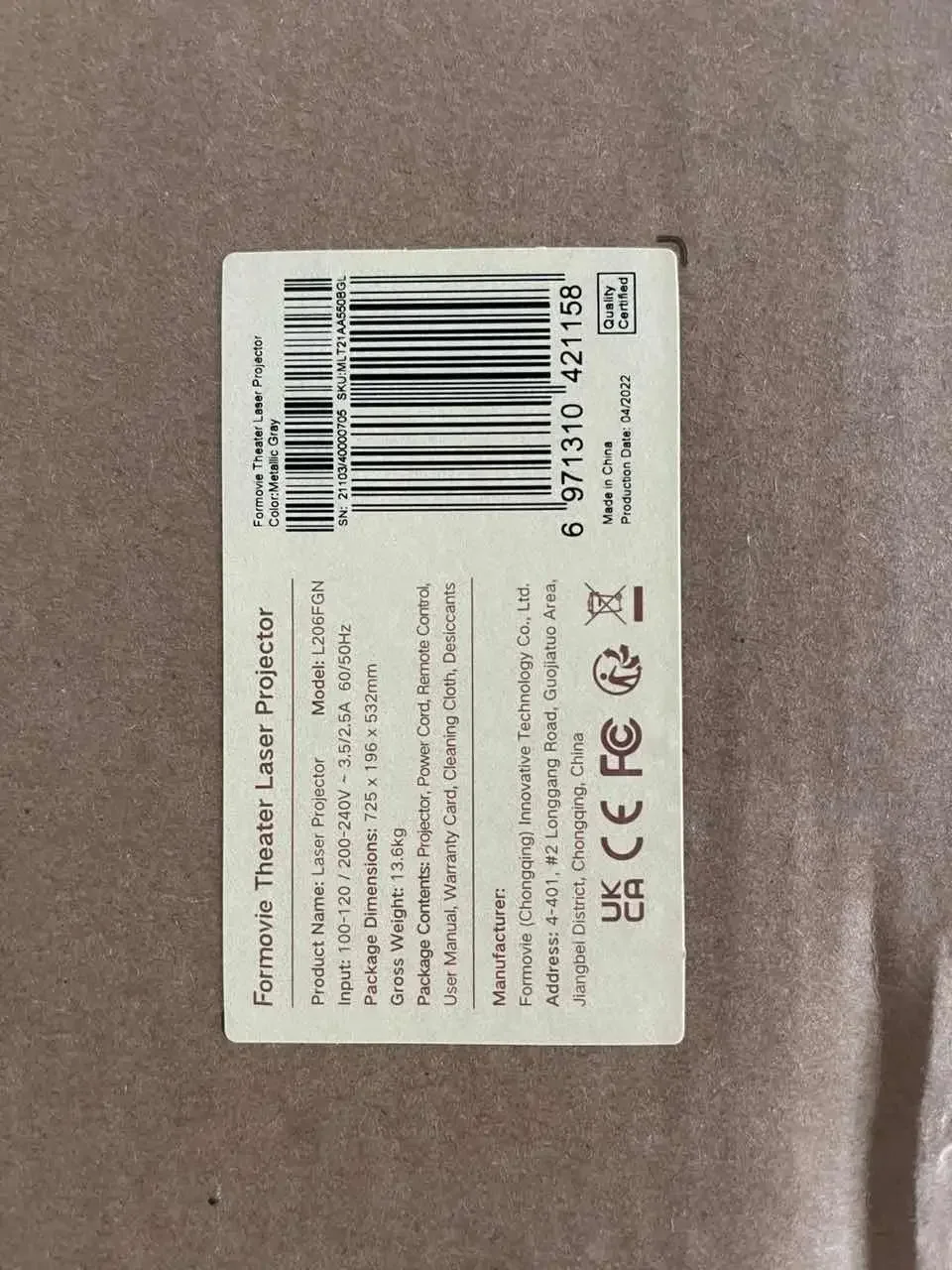 Theater Laser Projector Global Version T1 4K UST Ultra Short Throw Laser Projector Home Cinema