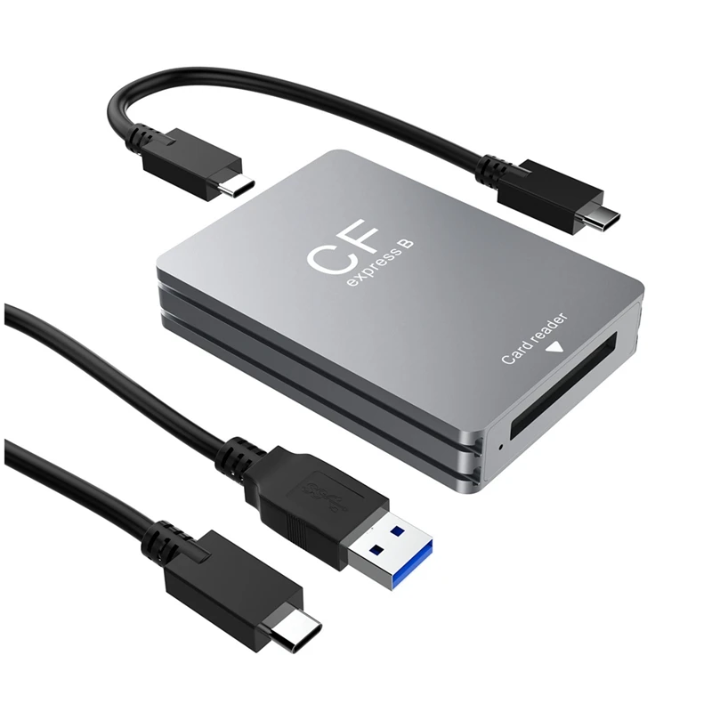 Cfexpress Type B Card Reader USB3.2 Gen2 10Gbps Cfexpress Reader Memory Card Adapter With USB C To USB C/A Cable