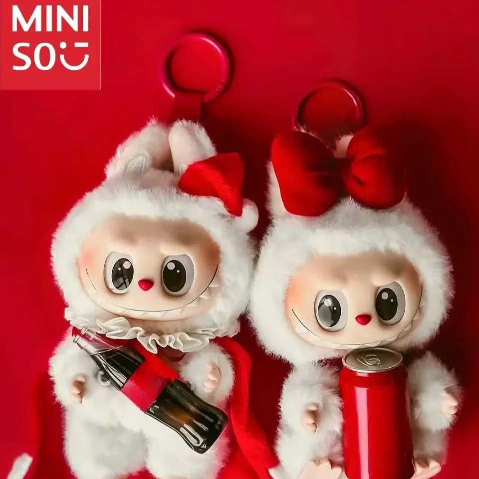 MINISO caja ciega Cola Monster muchas colección serie vinilo cara juguete personaje animado cara muñeca misterio sorpresa llavero regalo