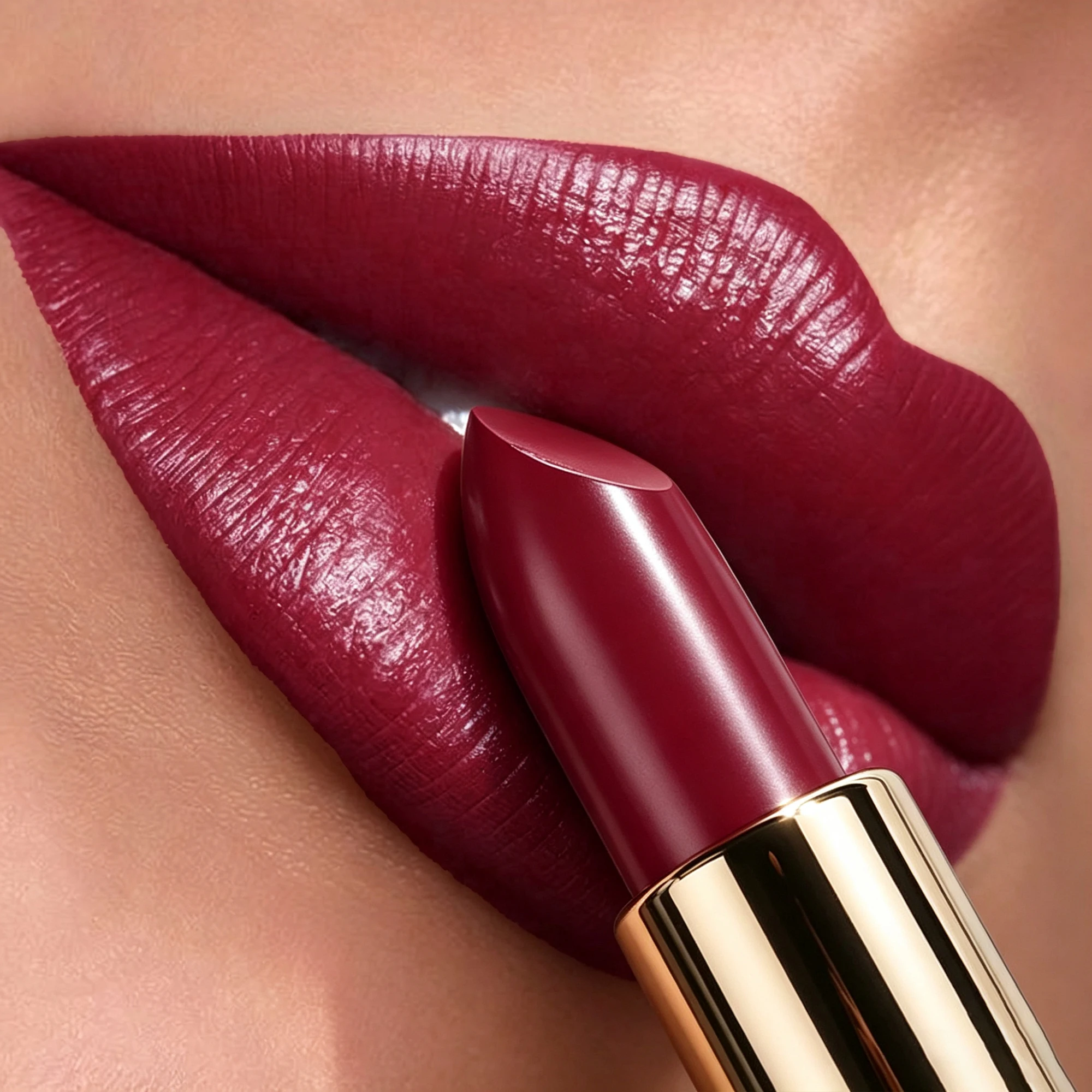JUJU DREAM Matte Lipstick Deep Red Brown Long Lasting Waterproof Lip Makeup