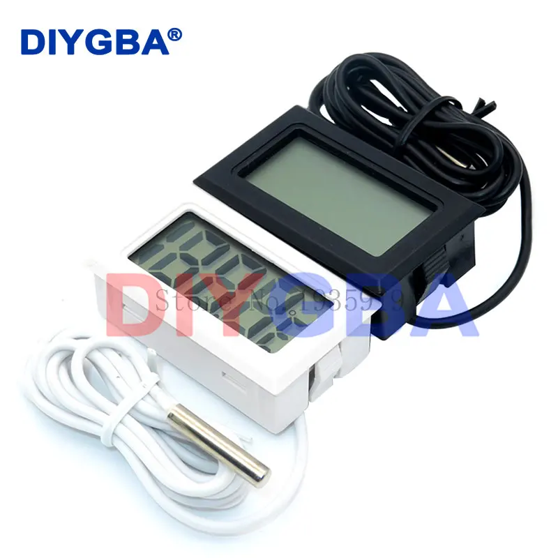 Mini LCD Digital Thermometer for Freezer Temperature -50~110 degree Refrigerator Fridge Thermometer indoor outdoor Probe