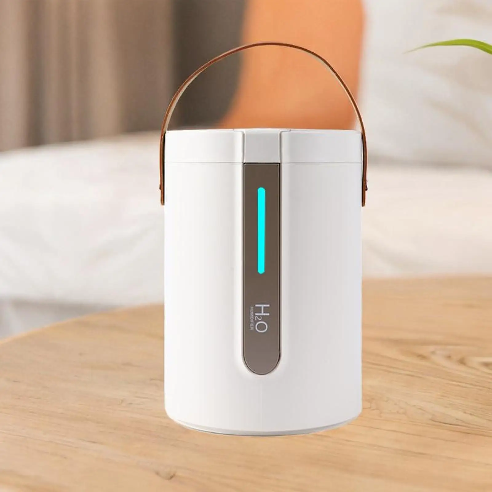 Humidificateur compact à double pulvérisation, affichage numérique intelligent, veilleuse silencieuse, petit humidificateur pour studio, étude, voiture, bureau