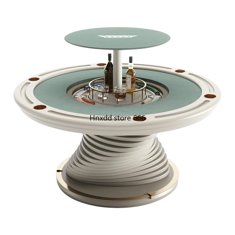 Pokertisch High-End-Club Multiplayer Runde Depu Chip Tisch Texas Hold'em Schach raum