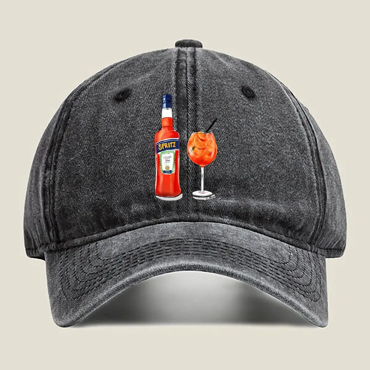 

Мытая бейсболка «Spritz Drink Beverage, Lifestyle Art»