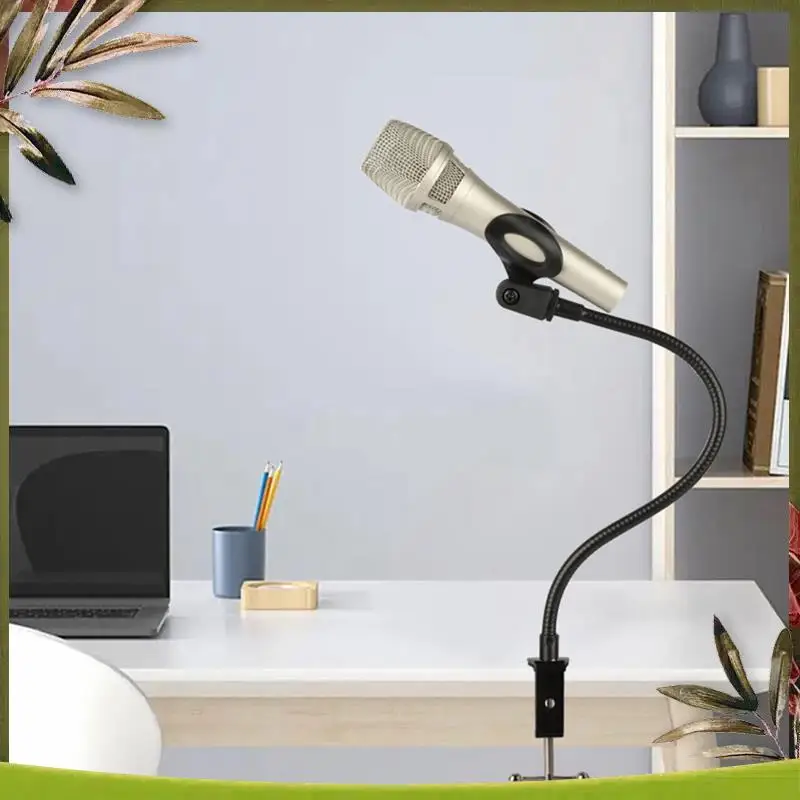 ABDW-Desktop Microphone Stand Gooseneck Universal Hose 360 Degree Flexible Function Live Microphone Stand
